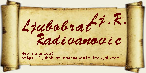Ljubobrat Radivanović vizit kartica